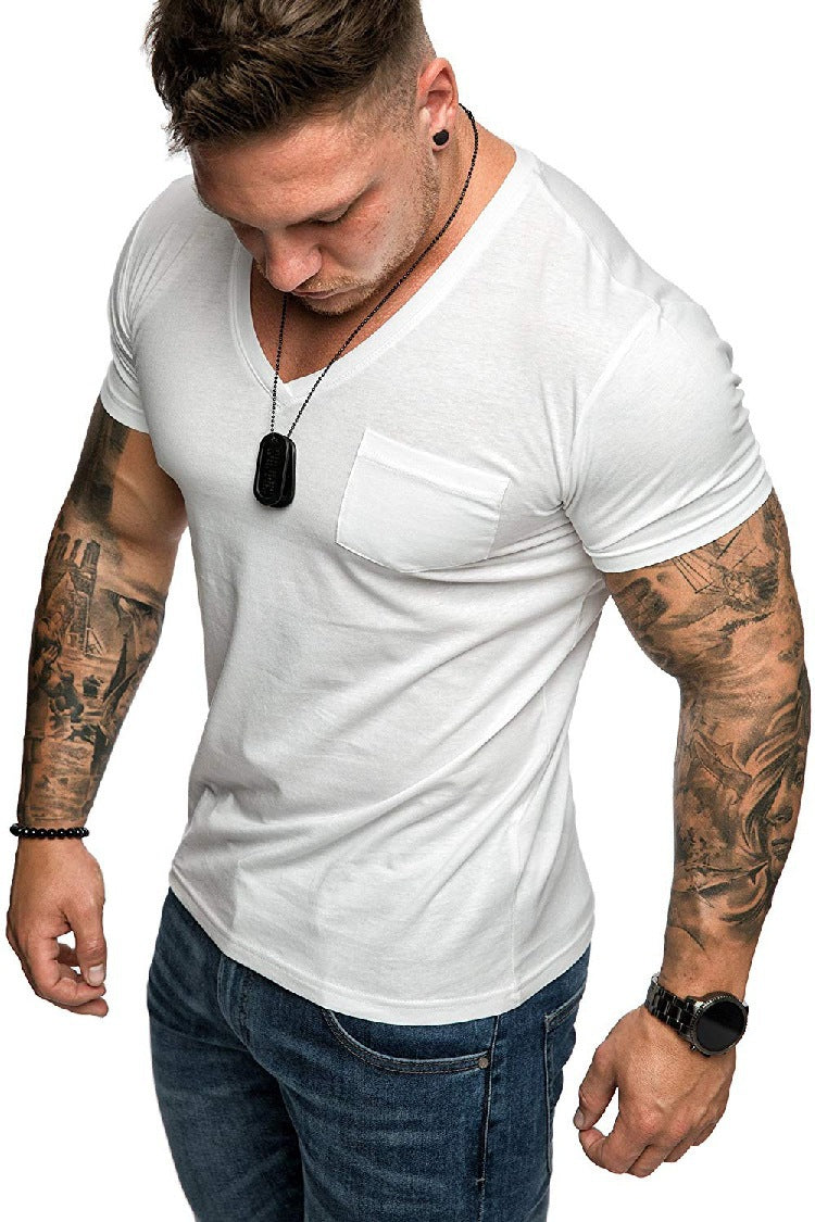 Men's Causal V-Neck T-Shirt