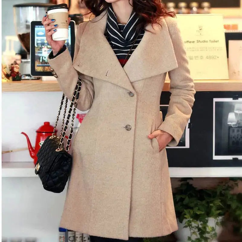Women's Long Cashmere Coat
