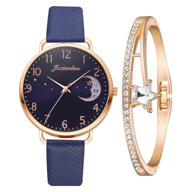 Moon Numbers Bracelet & Watch Set