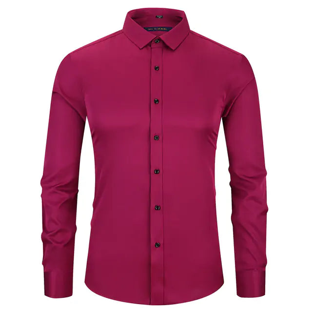Anti-Wrinkle Men's Button-Up Shirt