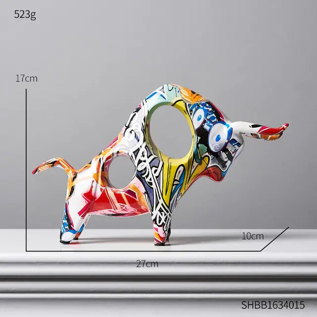 Graffiti Cow Figurines