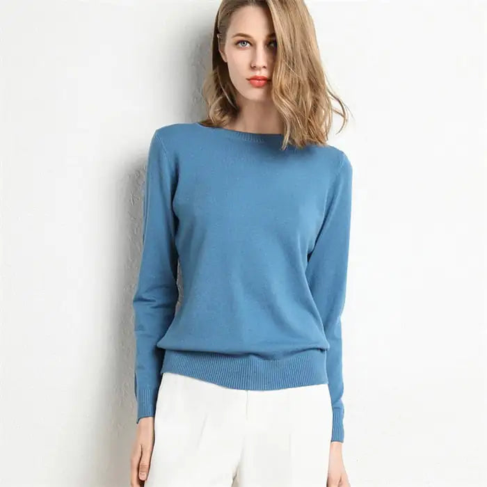 Women's Knitted Pullover Sweater