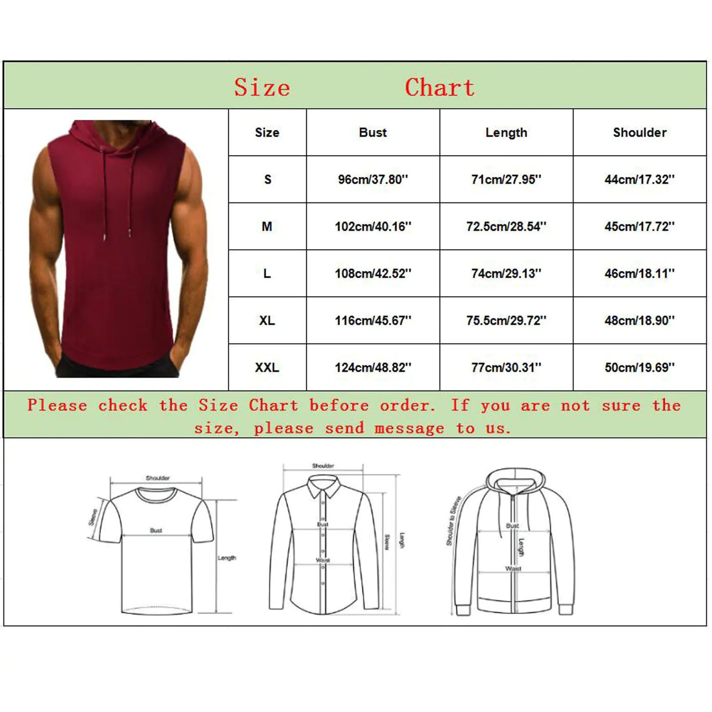 Men's Hooded Tank Top