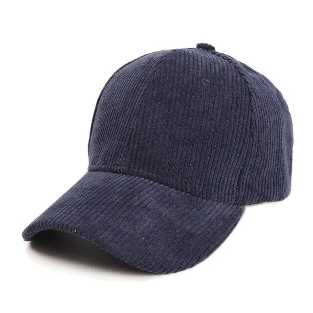 Corduroy Solid Baseball Caps