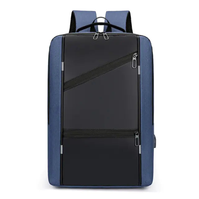 Casual Waterproof Backpack with USB Port