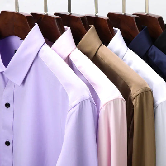 Anti-Wrinkle Men's Button-Up Shirt