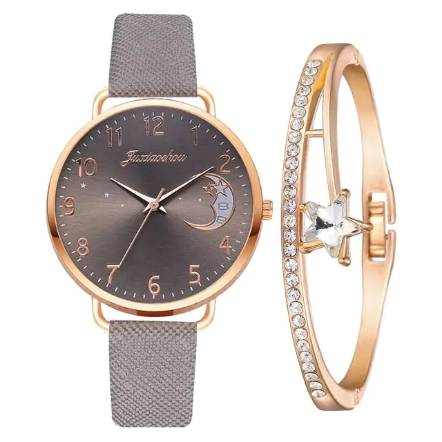 Moon Numbers Bracelet & Watch Set