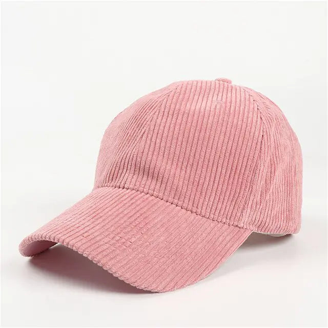 Corduroy Solid Baseball Caps