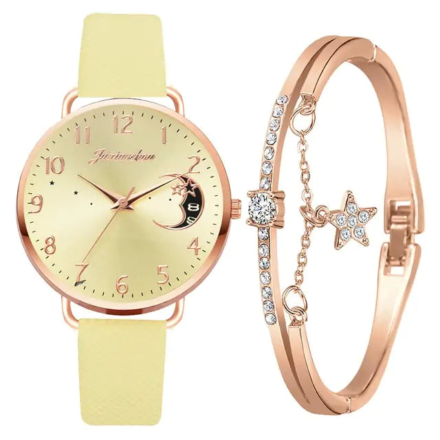 Moon Numbers Bracelet & Watch Set