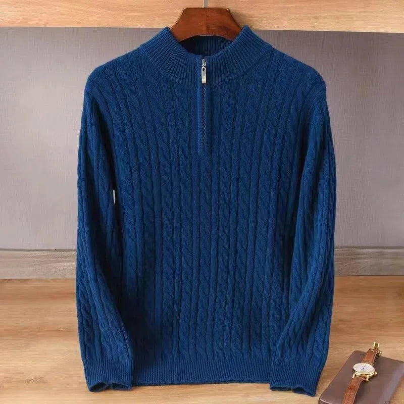 Men's Cashmere 1/4 Zip Sweaters