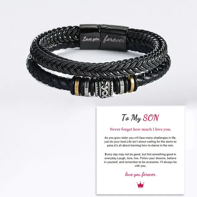 Men's Braided Leather Bracelet