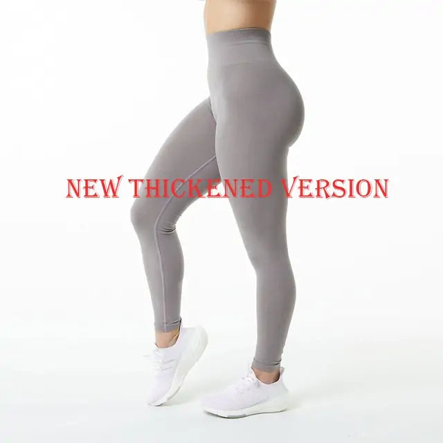 Solid Colored High-Waist Workout Leggings