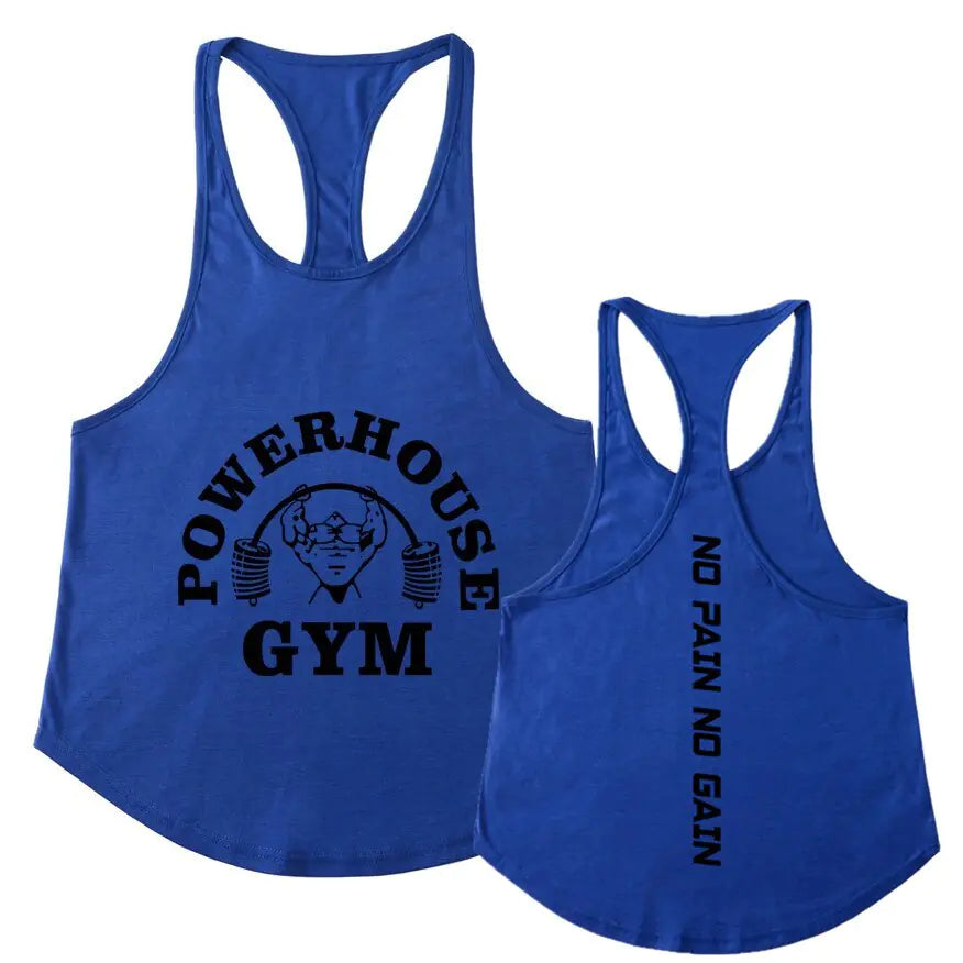 Men's Y-Back Stringer Powerhouse Tank Tops