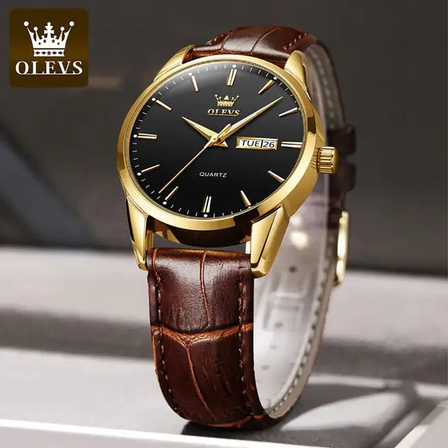 OLEVS Leather Watch