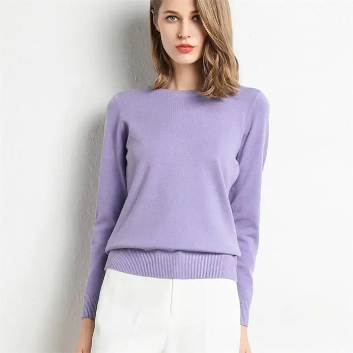 Women's Knitted Pullover Sweater