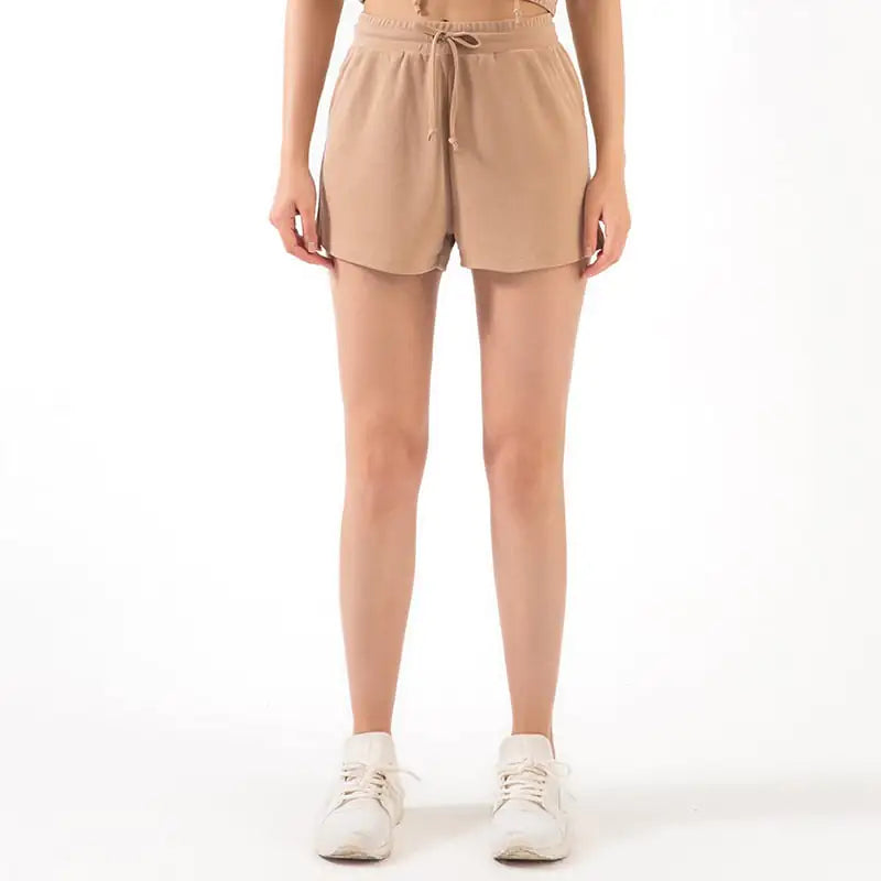 Lace Wide Loose Yoga Shorts