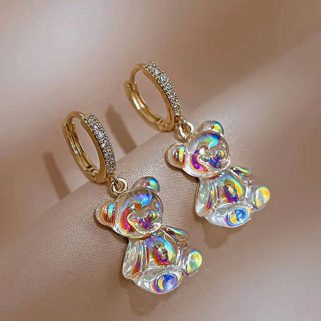 Cute Gummy Bear Dangle Earrings