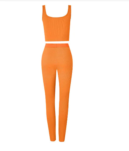 Cropped Tank Top & Leggings Set