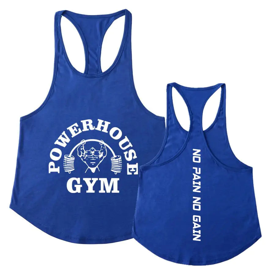 Men's Y-Back Stringer Powerhouse Tank Tops