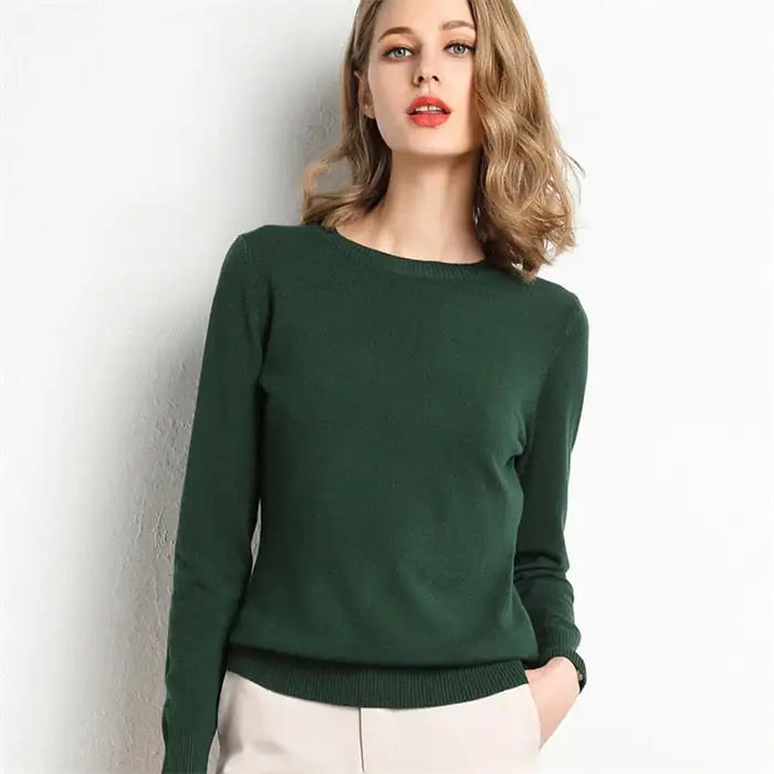 Women's Knitted Pullover Sweater