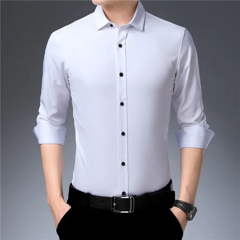 Anti-Wrinkle Men's Button-Up Shirt