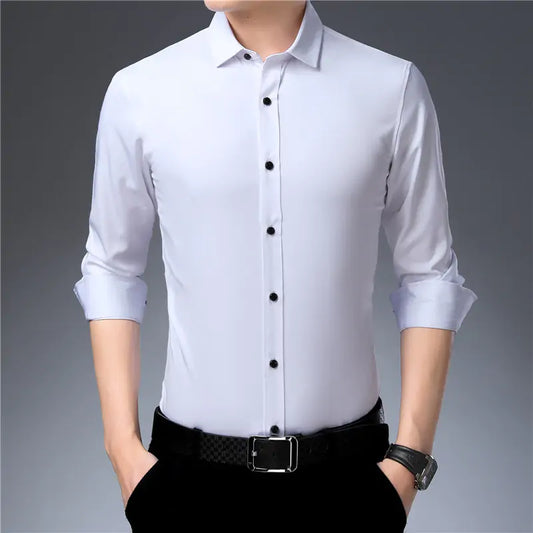 Anti-Wrinkle Men's Button-Up Shirt
