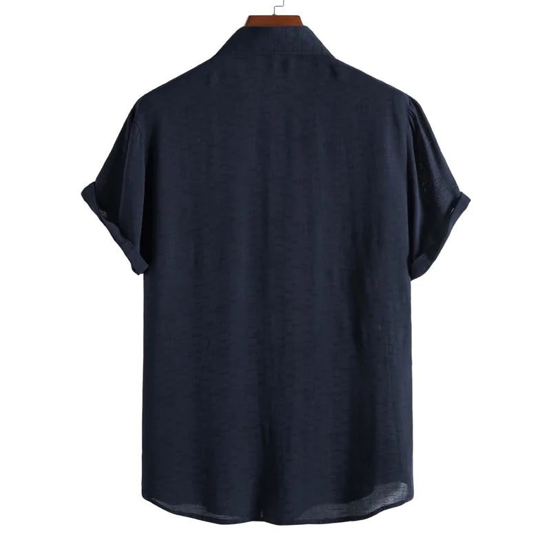 Short-Sleeved Button-Up Shirt