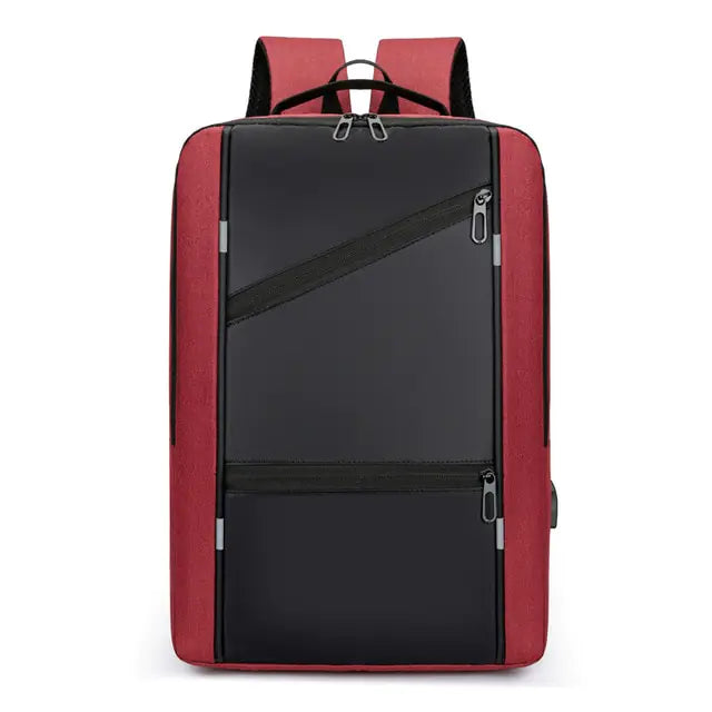 Casual Waterproof Backpack with USB Port