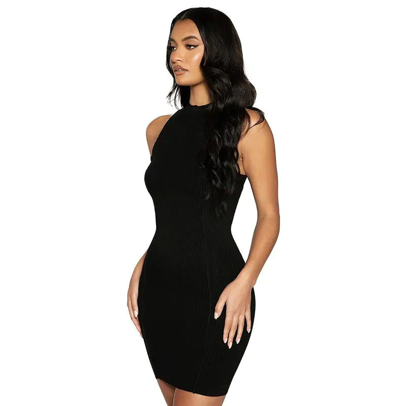 Ribbed Sleeveless Bodycon Summer Dresses