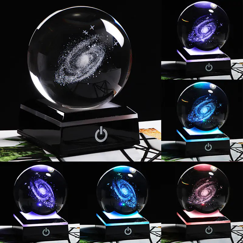 Miniature Galaxy 3D Crystal Ball