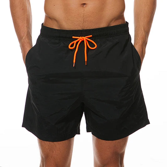 Men's Solid Color Swim Shorts
