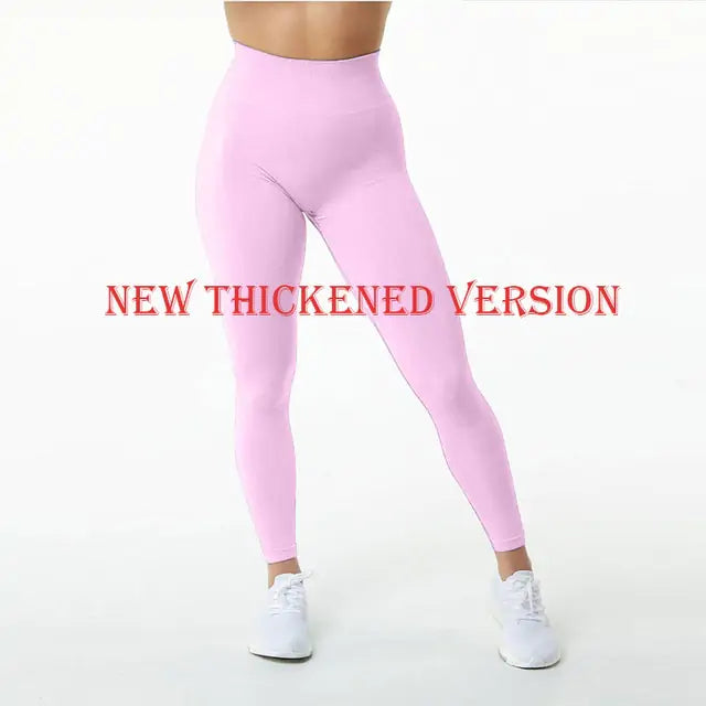 Solid Colored High-Waist Workout Leggings