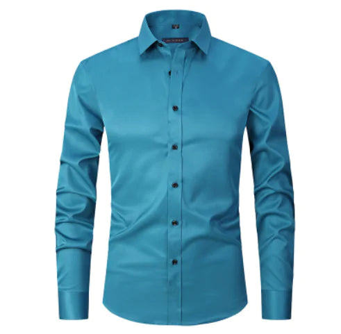 Anti-Wrinkle Men's Button-Up Shirt