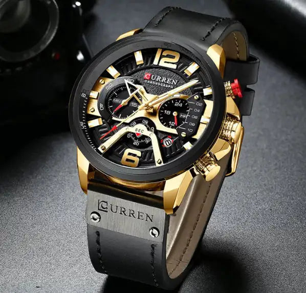 Curren Chrono Edition 2022 Leather Watch