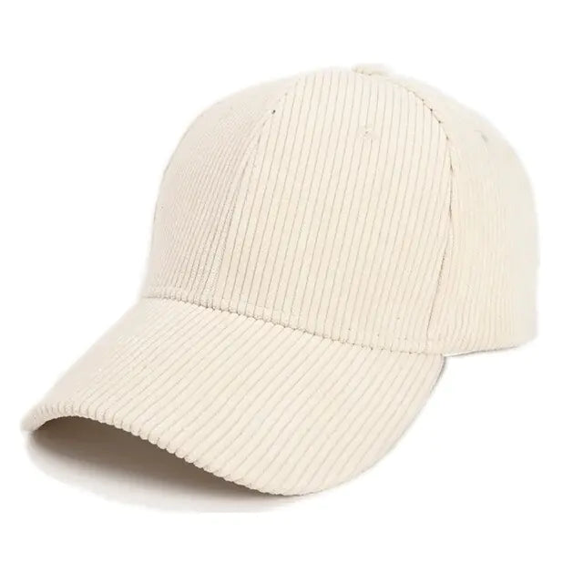 Corduroy Solid Baseball Caps