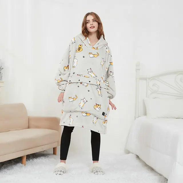 Heated Winter Lazy Hoodies