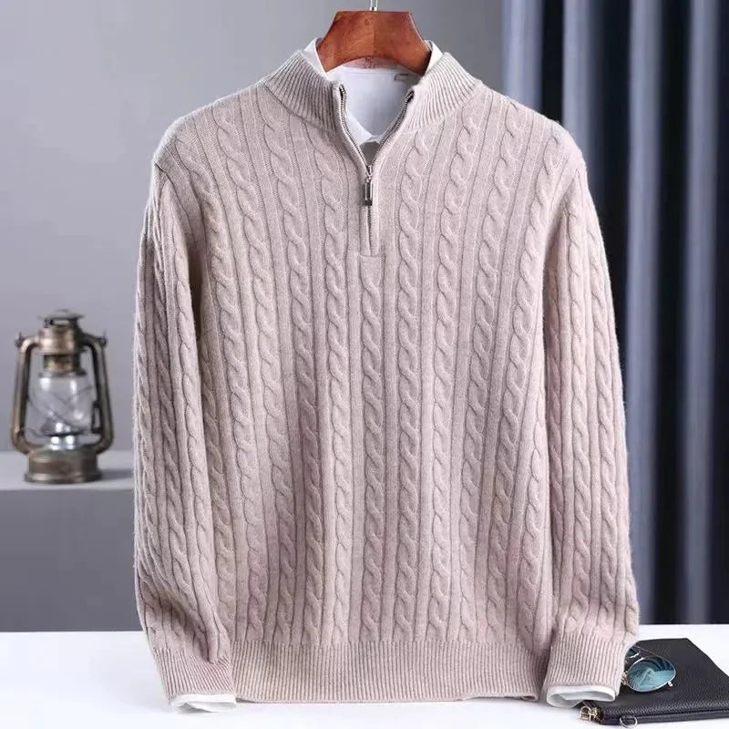 Men's Cashmere 1/4 Zip Sweaters