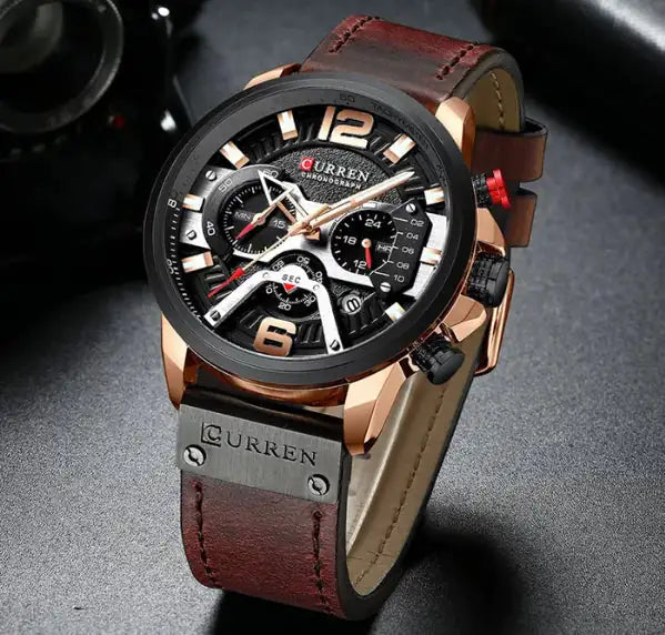 Curren Chrono Edition 2022 Leather Watch