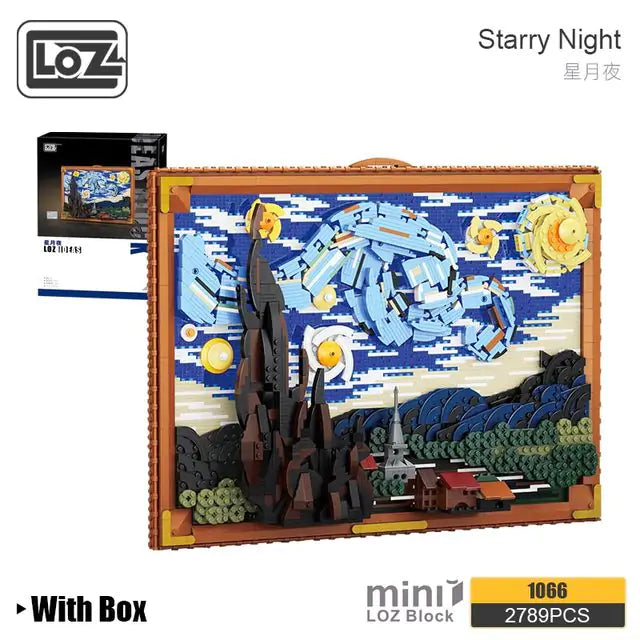 Starry Night Building Blocks Puzzle