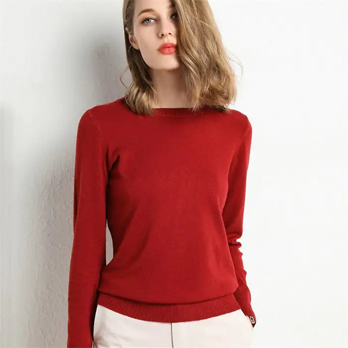 Women's Knitted Pullover Sweater