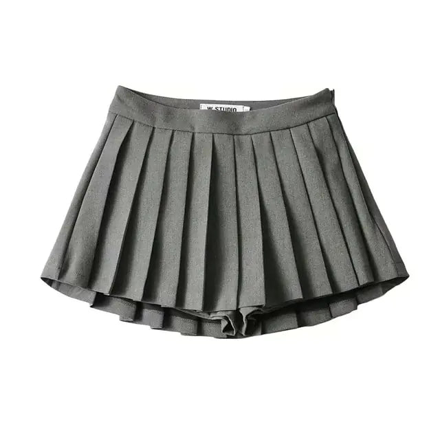 High Waisted Skirt with Side Zipper