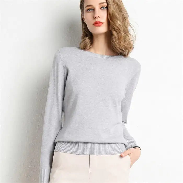 Women's Knitted Pullover Sweater