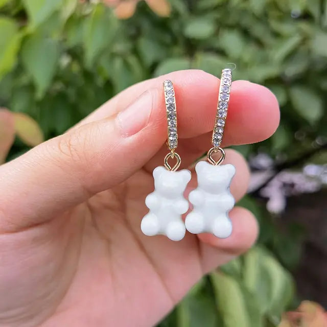 Cute Gummy Bear Dangle Earrings
