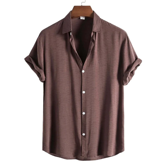 Short-Sleeved Button-Up Shirt