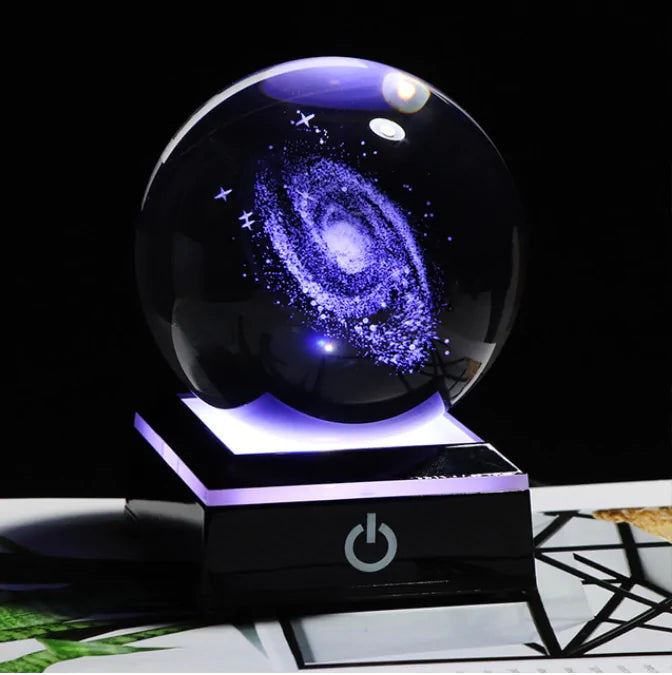 Miniature Galaxy 3D Crystal Ball