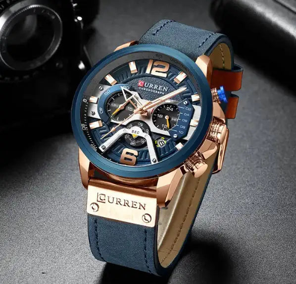 Curren Chrono Edition 2022 Leather Watch