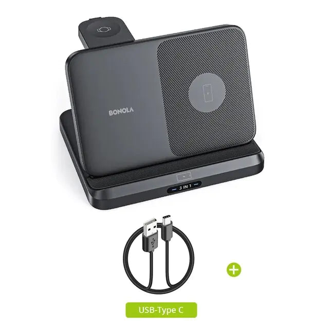 3 in 1 Wireless Portable Fast Charger