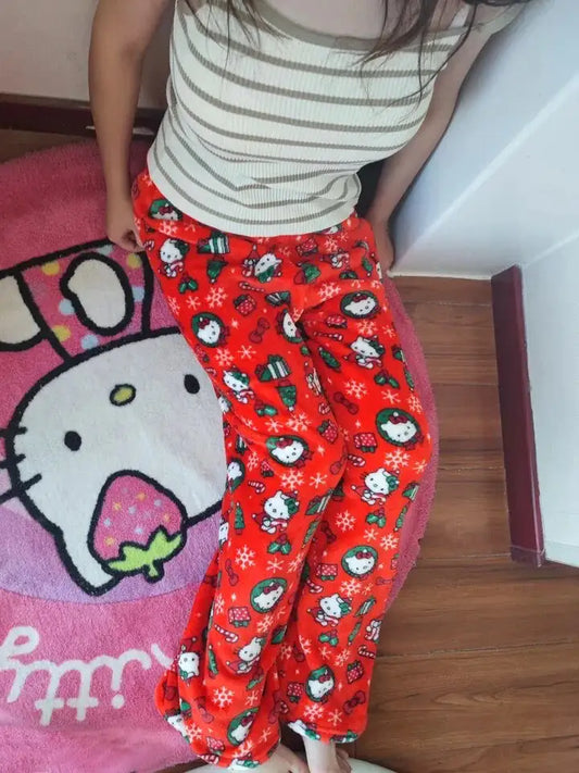 Women's Hello-Kitty Christmas Pajamas