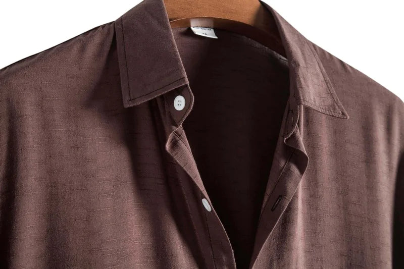 Short-Sleeved Button-Up Shirt