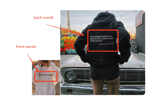 Unisex "Dear Person Behind Me" Drawstring Hoodie